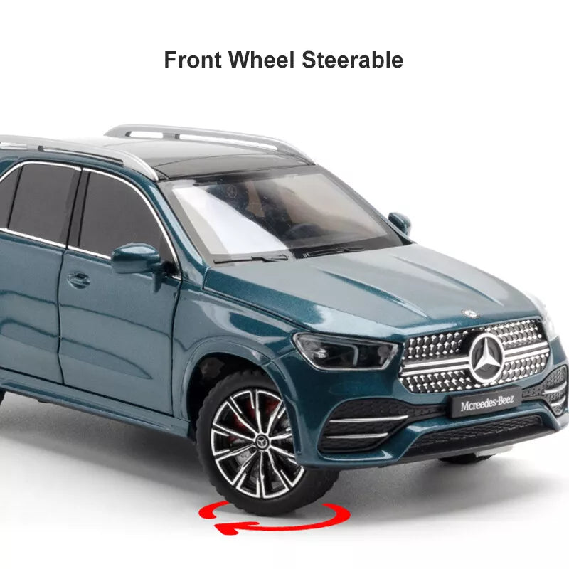1:24 Alloy Die-cast  Mercedes-Benz GLE 350 Toy Car with Sound and Light
