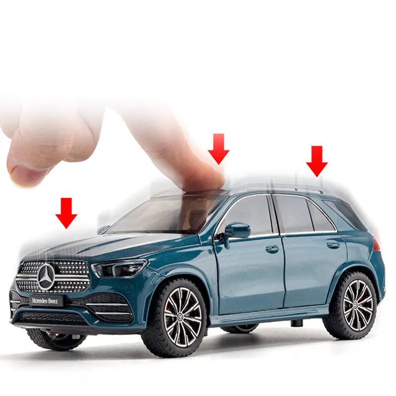 1:24 Alloy Die-cast  Mercedes-Benz GLE 350 Toy Car with Sound and Light